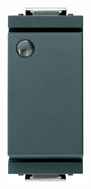 Interruttore 1P 16AX lum.so grigio