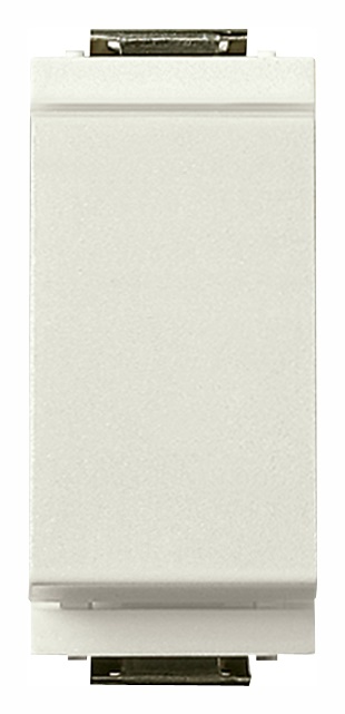 Invertitore 1P 16AX 250V bianco modulo ridotto per lampade con alimentatore integrato