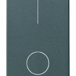 Interruttore 2P 16AX 250V grigio modulo ridotto per lampade con alimentatore integrato