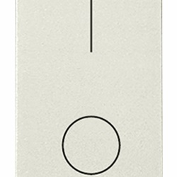 Interruttore 2P 16AX 250V bianco modulo ridotto per lampade con alimentatore integrato