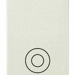 Pulsante 1P NO 10A 250V bianco modulo ridotto uso generico