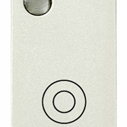 Pulsante 1PNO 10A luminoso bianco modulo ridotto per segnalazione 250V