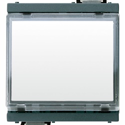 Pulsante targhetta 1P NO 10A 12-24V grigio per lampada siluro 12-24V 3W uso elettrico industriale