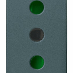 Presa elettrica 2P+T 10A P11 grigio standard italiano modulo ridotto