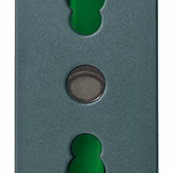Presa industriale 2P+T 16A 250V tipo P17/11 grigio modulo ridotto