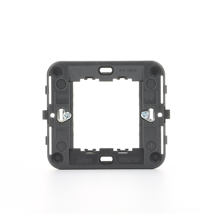 Supporto 2 moduli ridotti con griffe grigio Idea 