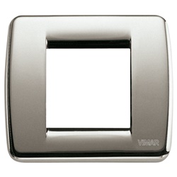Placca RondÃ² 1-2M nichel spazzolato