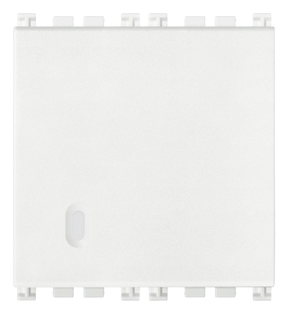 Pulsante 1P NO 10A 2M bianco