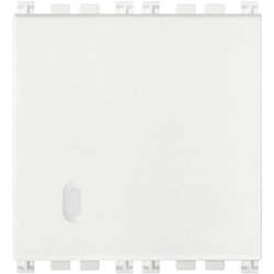 Pulsante 1P NO 10A 2M bianco