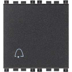 Pulsante 1P NO 10A campanello 2M grigio