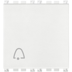 Pulsante 1P NO 10A campanello 2M bianco
