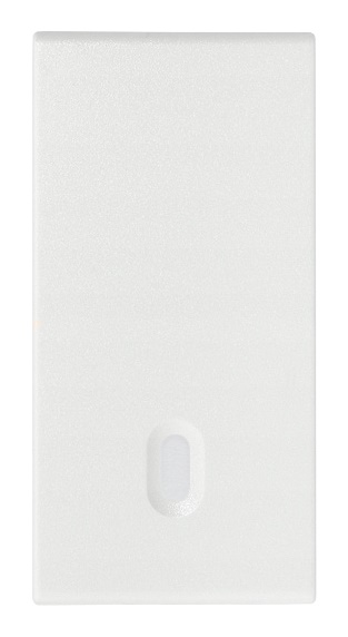 Tasto intercambiabile 1 modulo illuminabile bianco per impianti elettrici