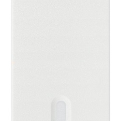 Tasto intercambiabile 1 modulo illuminabile bianco per impianti elettrici