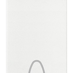 Tasto 1M simbolo campanello bianco