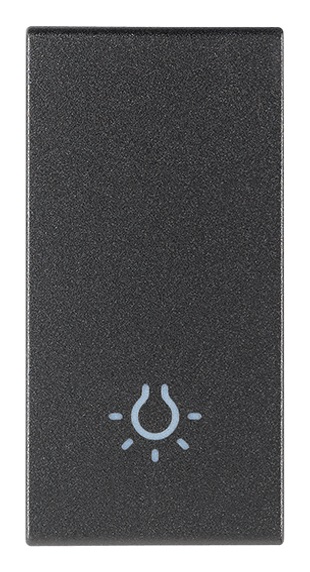 Tasto 1M simbolo luce grigio Arkè 