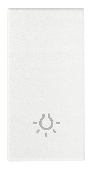 Tasto 1M simbolo luce bianco Arkè 