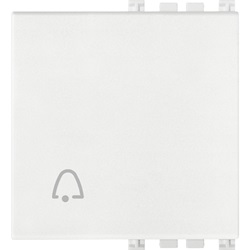 Tasto 2M simbolo campanello bianco