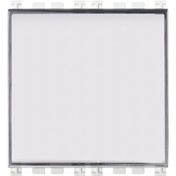 Pulsante targhetta 1P NO 10A bianco per lampada E10 10x28 mm 2 moduli