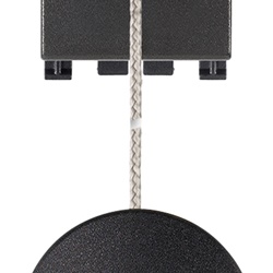 Pulsante 1P NC 10A tirante con cordone 1,5 m pomello grigio per comando elettrico