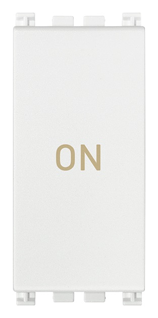Pulsante 1P NO+NC 10A simbolo ON bianco