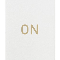 Pulsante 1P NO+NC 10A simbolo ON bianco