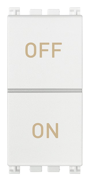 Due pulsanti indipend. NO+NC 10A bianco