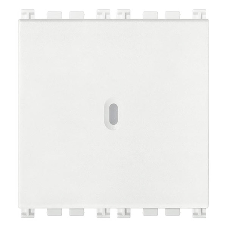 Pulsante 1P NO 10A assiale 2M bianco