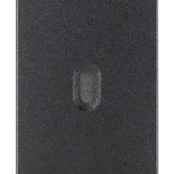 Tasto intercambiabile 1 modulo grigio neutro illuminabile per comandi assiali