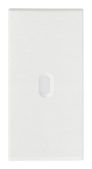 Tasto intercambiabile 1 modulo assiale bianco illuminabile per comandi elettrici