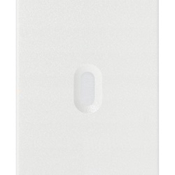 Tasto intercambiabile 1 modulo assiale bianco illuminabile per comandi elettrici