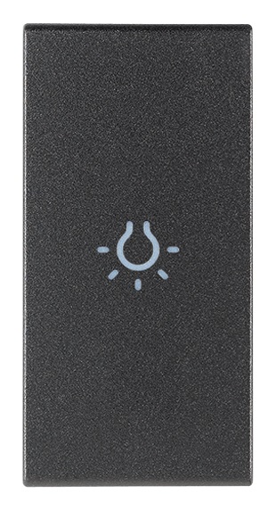 Tasto 1M simbolo luce assiale grigio