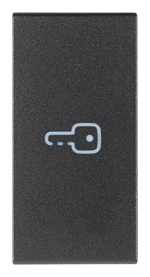 Tasto 1M simbolo chiave assiale grigio