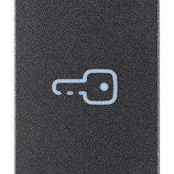 Tasto 1M simbolo chiave assiale grigio