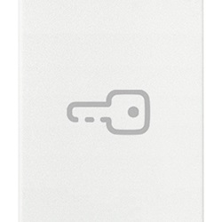 Tasto 1M simbolo chiave assiale bianco
