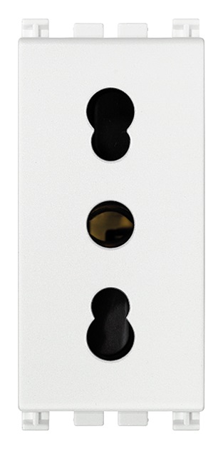 Bpresa SICURY 2P+T 16A P17/11 bianco Arkè 