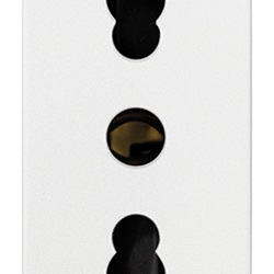 Bpresa SICURY 2P+T 16A P17/11 bianco Arkè 