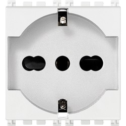 Presa SICURY 2P+T 16A universale bianco Arkè 