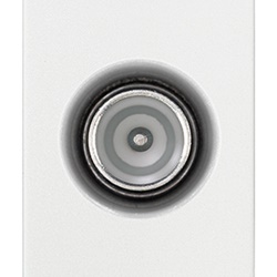 Presa coassiale TV-RD-SAT passante 5-2400 MHz attenuazione 10 dB bianco