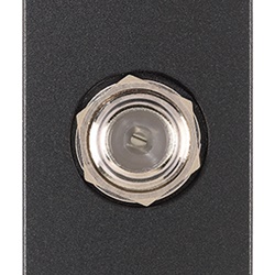 Presa coassiale tipo F femmina grigia frequenze fino 2400 MHz uso TV e antenna