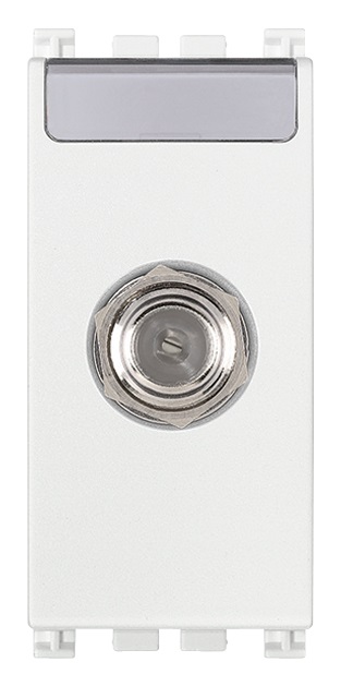 Presa Coassiale Femmina Bianca Arkè 