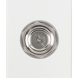 Presa coassiale tipo F femmina bianco frequenze fino 2400 MHz collegamento connettore maschio tipo F