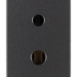 Presa polarizzata 2P 6A 24V SELV grigio per impianti Hi-Fi filodiffusione