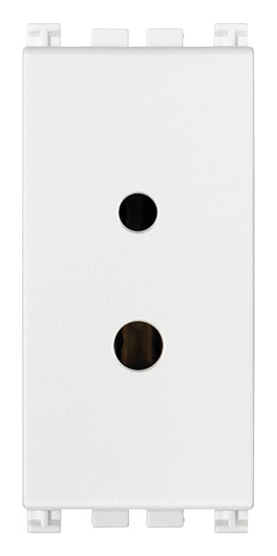 Presa polarizzata 2P 6A 24V SELV bianco