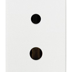 Presa polarizzata 2P 6A 24V SELV bianco