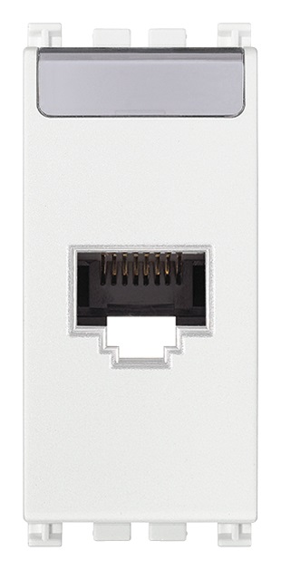 Presa RJ45 Netsafe Cat6 UTP bianco