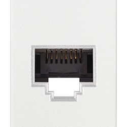 Presa RJ45 Netsafe Cat6A UTP bianco