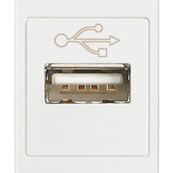 Presa USB bianco