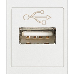 Presa USB bianco