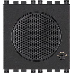 Suoneria elettronica 3 sequenze sonore regolabile 12V grigia 2 moduli