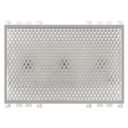 Lampada emergenza LED alta efficienza 3 moduli 120-230V autonomia 1 ora